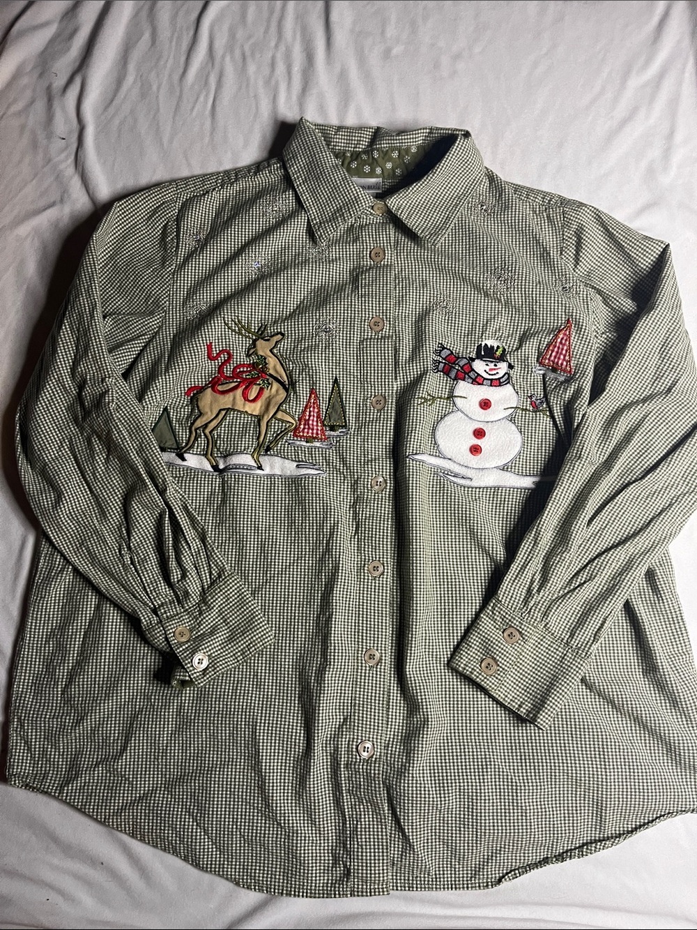 Fashion Bug Christmas ButtonDown Shirt